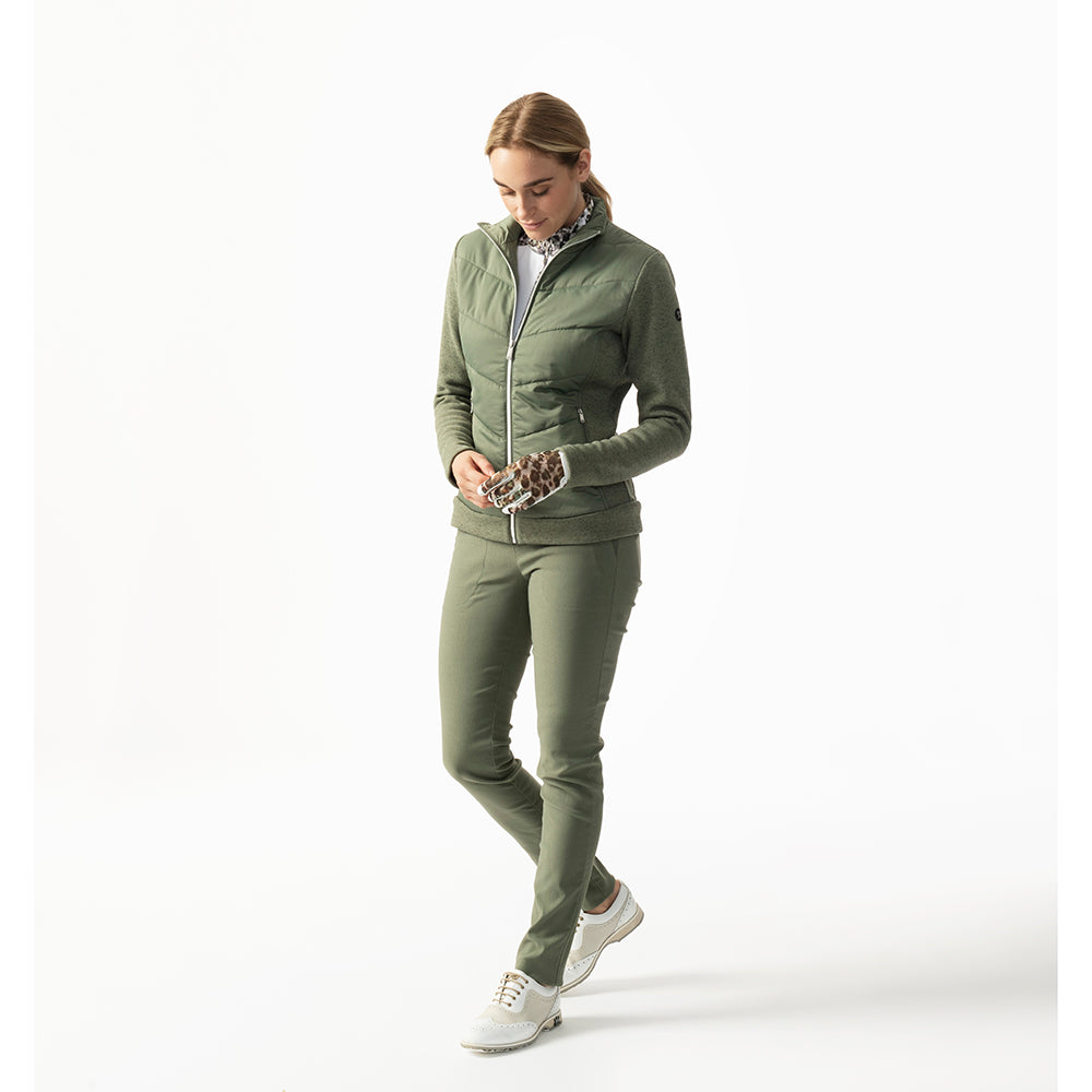 Daily Sports Ladies Hybrid Knit Golf Jacket in Moss Green