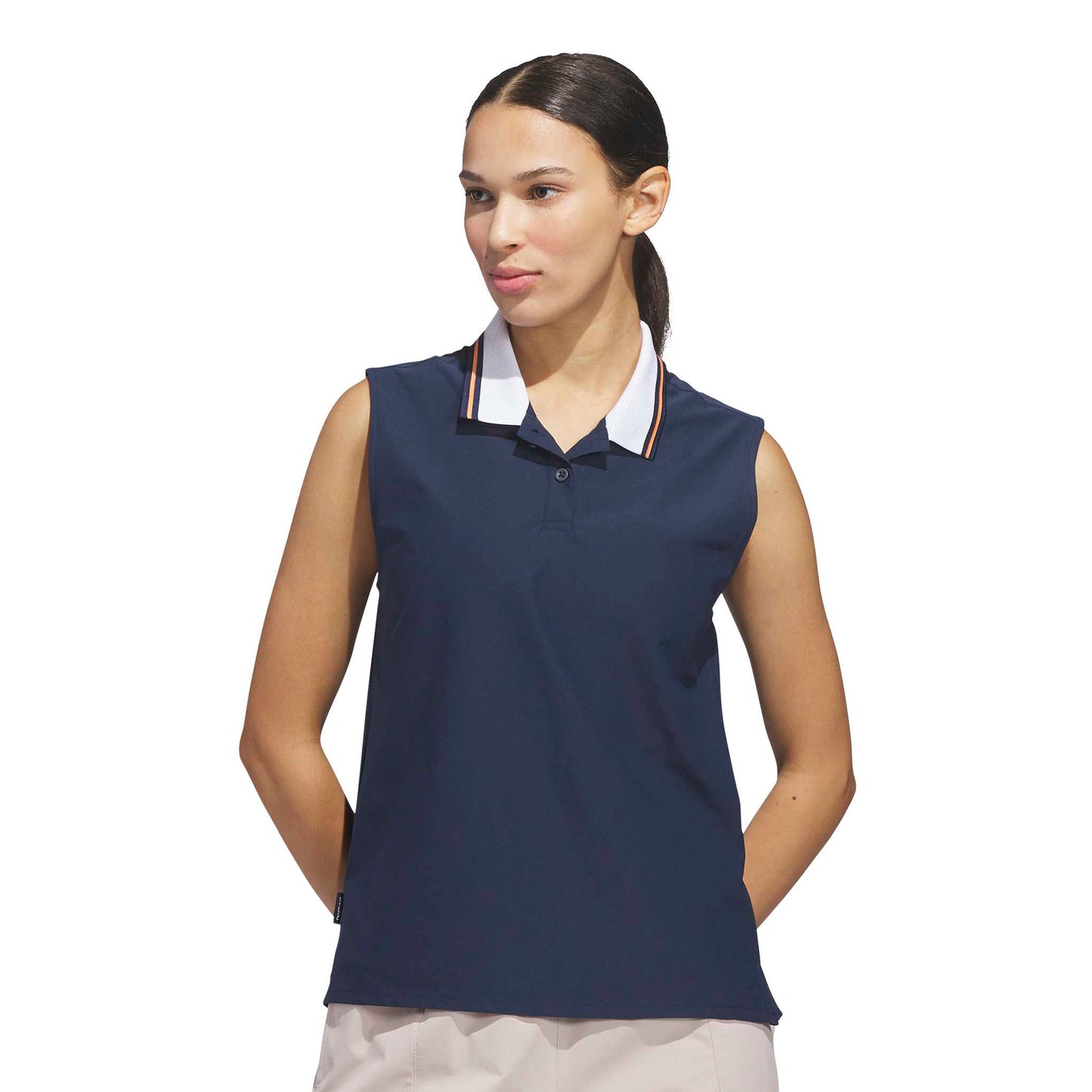 adidas Golf Ladies Navy Polo - Stylish Performance & Versatility for Warm-Weather Rounds