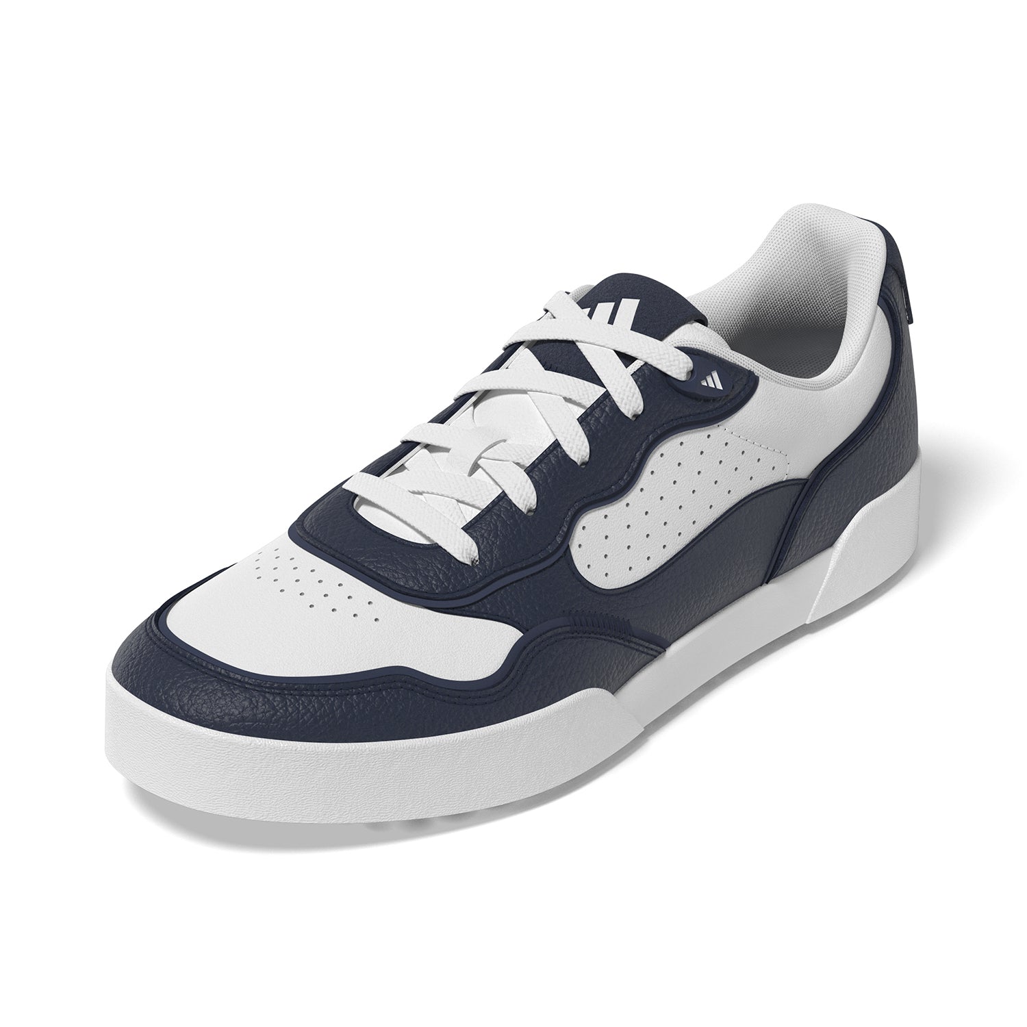 adidas Women's Retrocross 25 Spikeless Golf Shoe in Navy & White