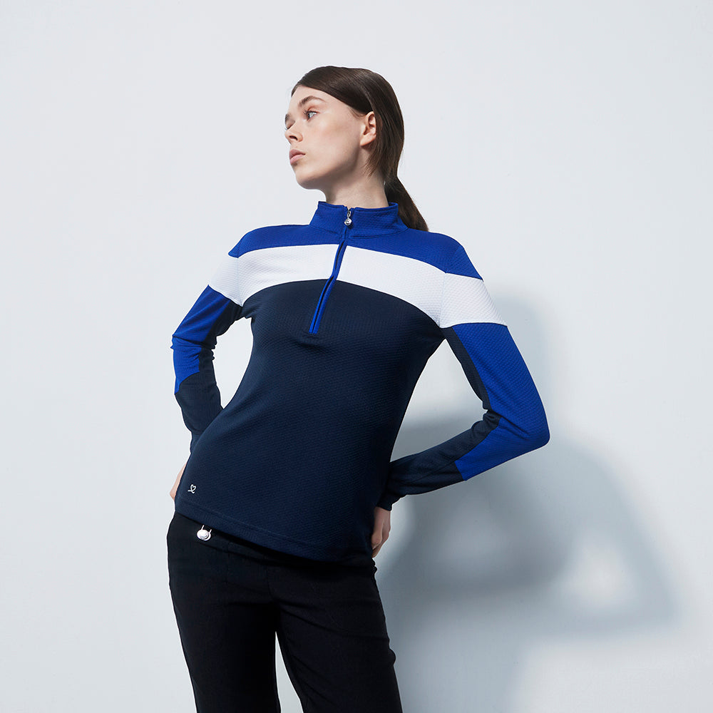 Daily Sports Ladies Long Sleeve Colour Block Mid-Layer