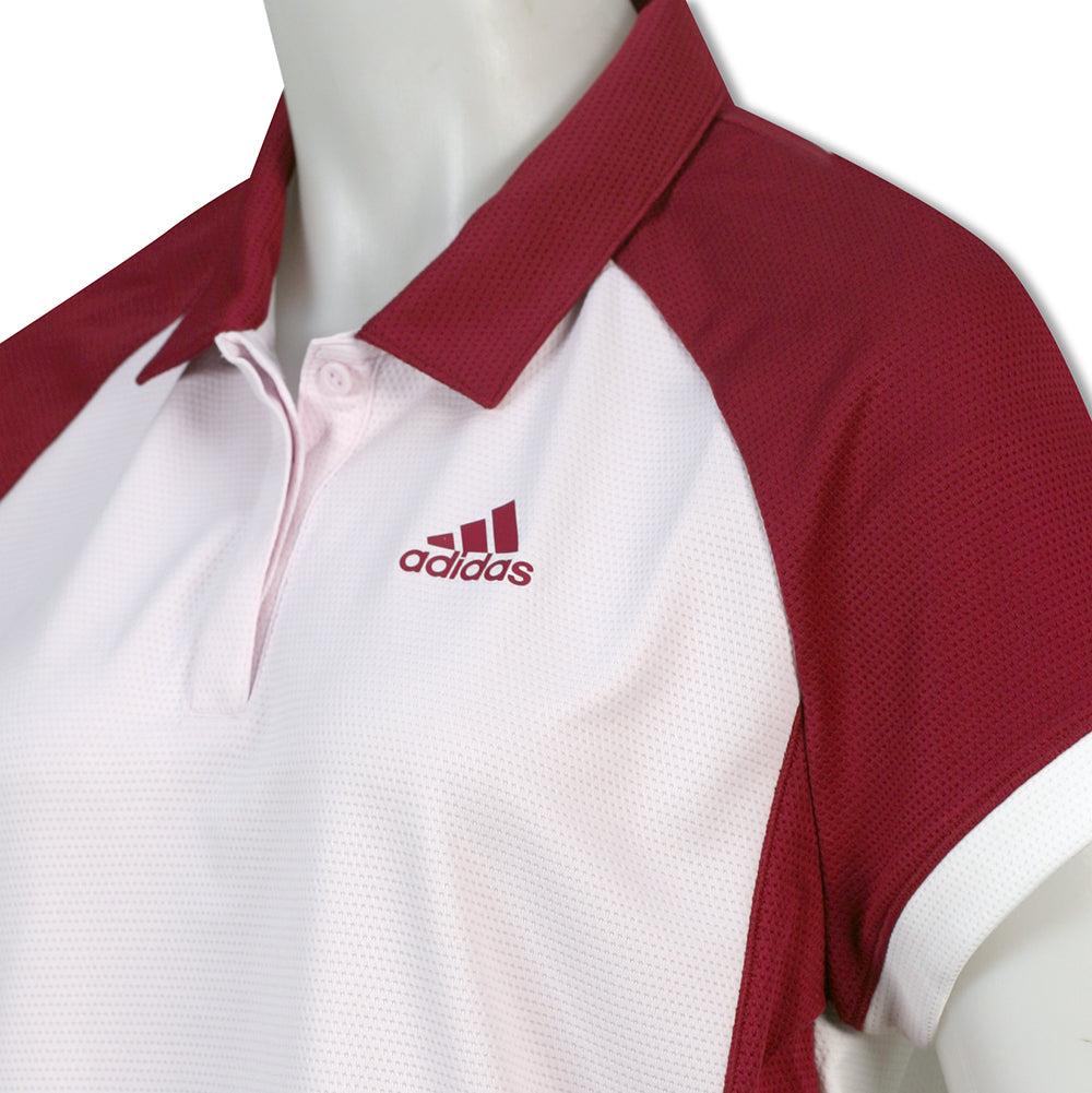 adidas Ladies Colourblock Short Sleeve Golf Polo - Last One Small Only Left