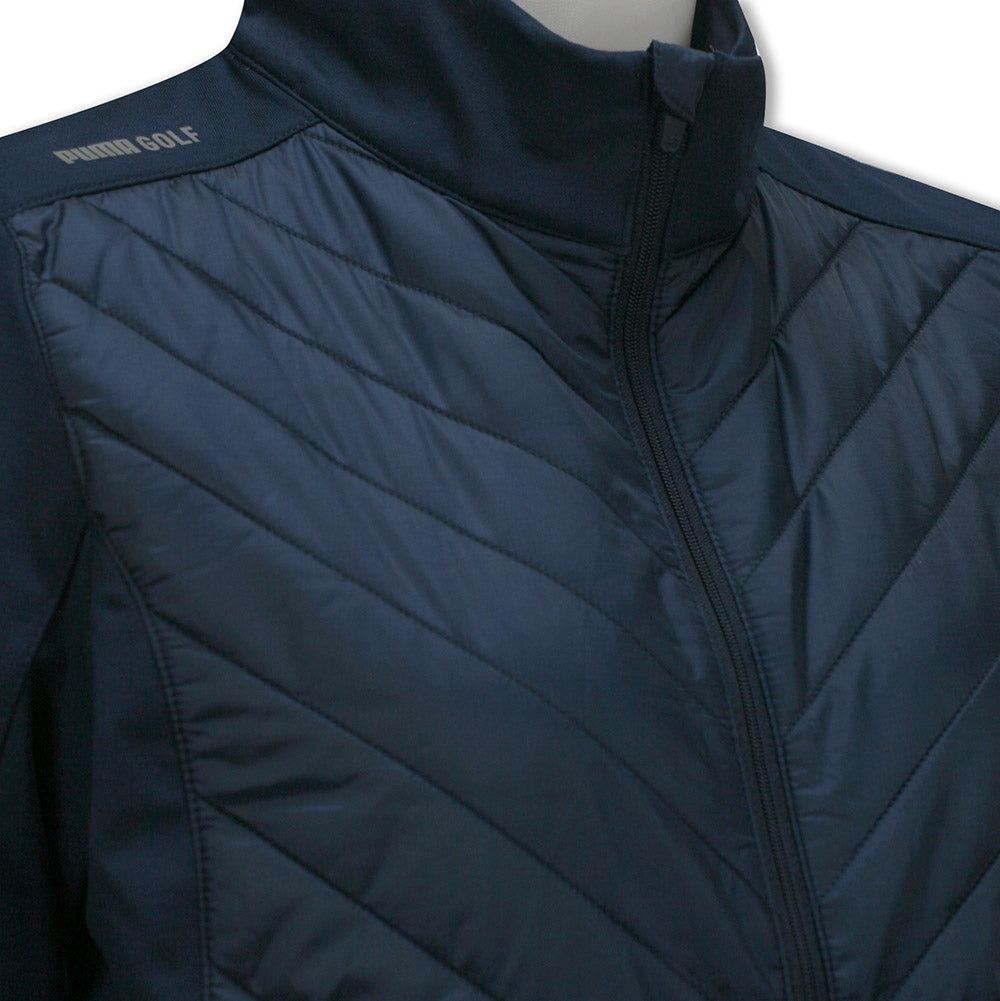 Puma Ladies Golf Hybrid Quilted Jacket with Primaloft in Navy Blazer