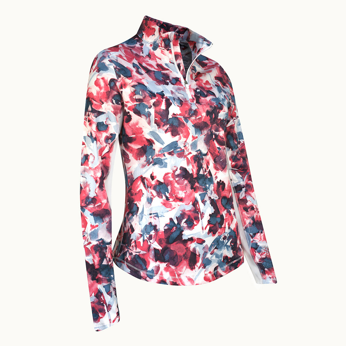 Callaway Ladies Long Sleeve Top with Brushed Floral Print