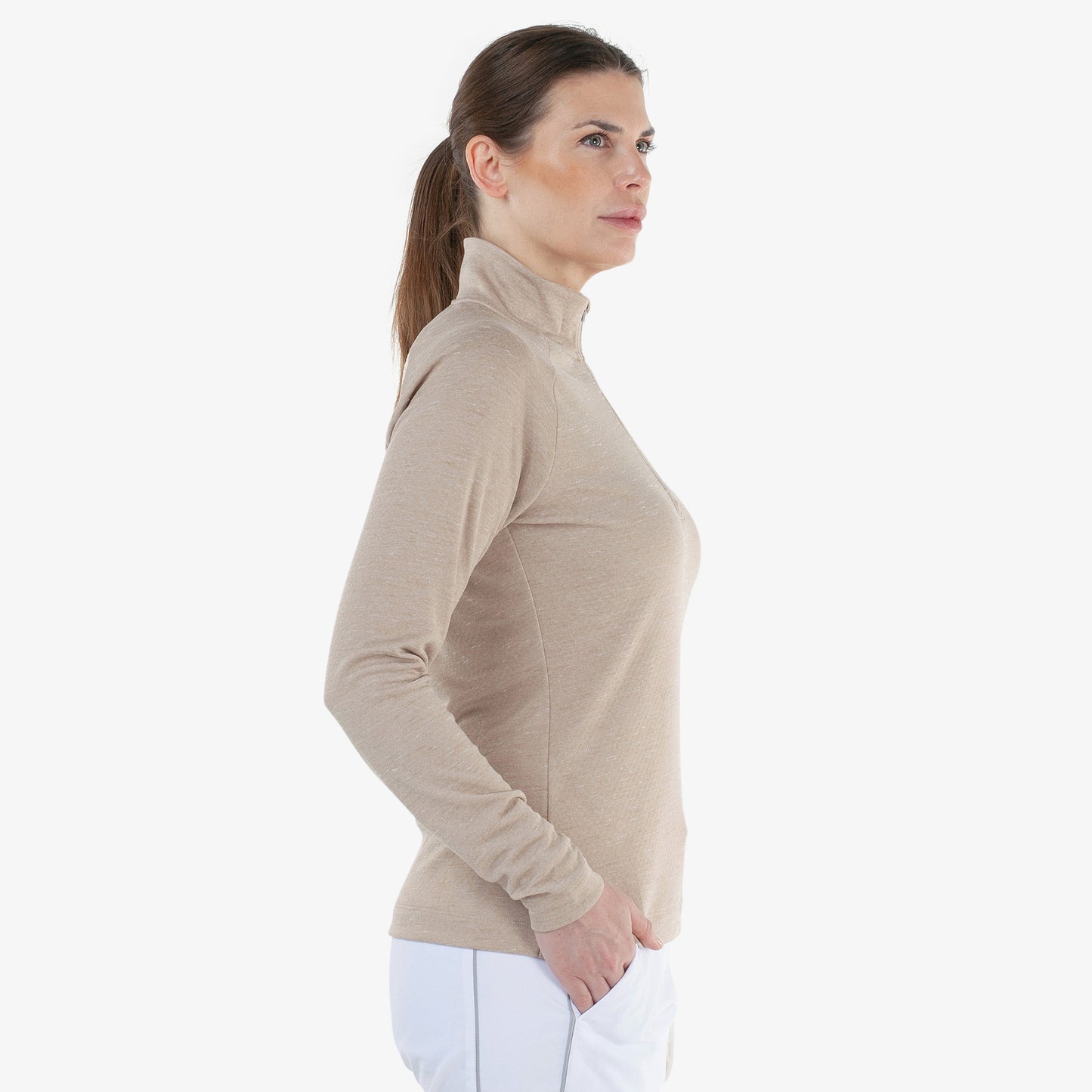 Galvin Green Ladies Zip-Neck Golf Top with INSULA Thermal Technology