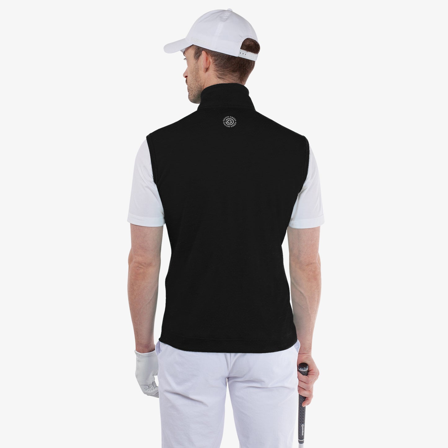 Galvin Green Mens Sleeveless Insulating Vest in Black