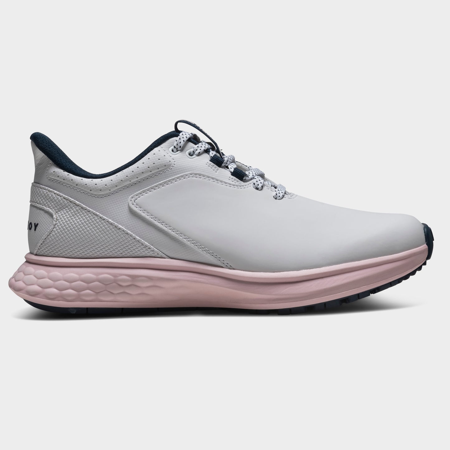 FootJoy Women's Wide Fit Waterproof Pulse Golf Shoes in White, Navy & Pink
