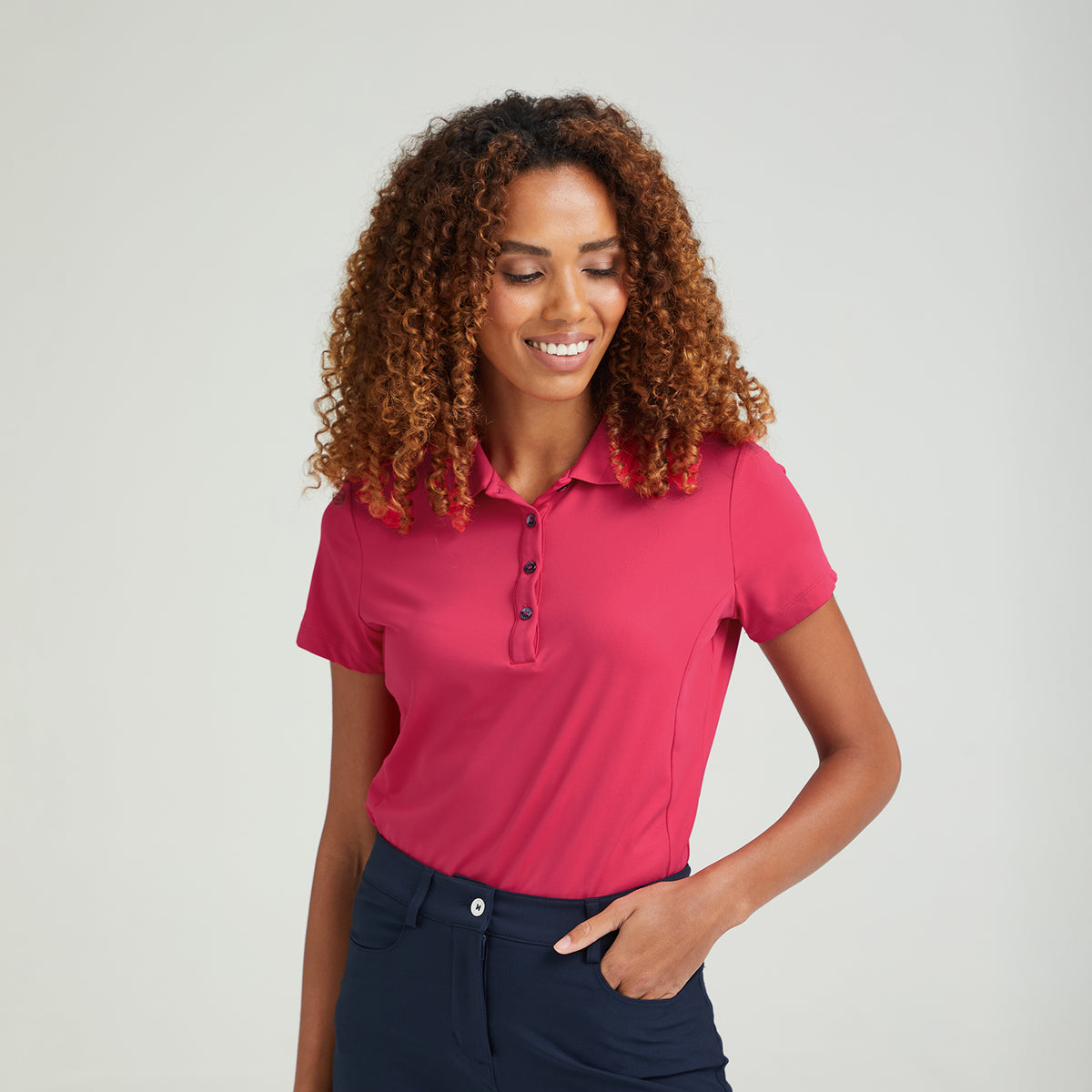 PING Ladies Textured Golf Polo Shirt 