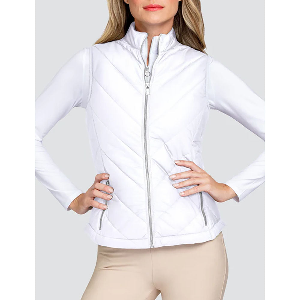 Tail Ladies Quilted Gilet in White