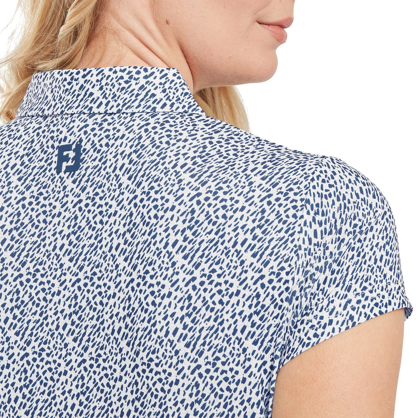 FootJoy Ladies Animal Print Cap Sleeve Polo