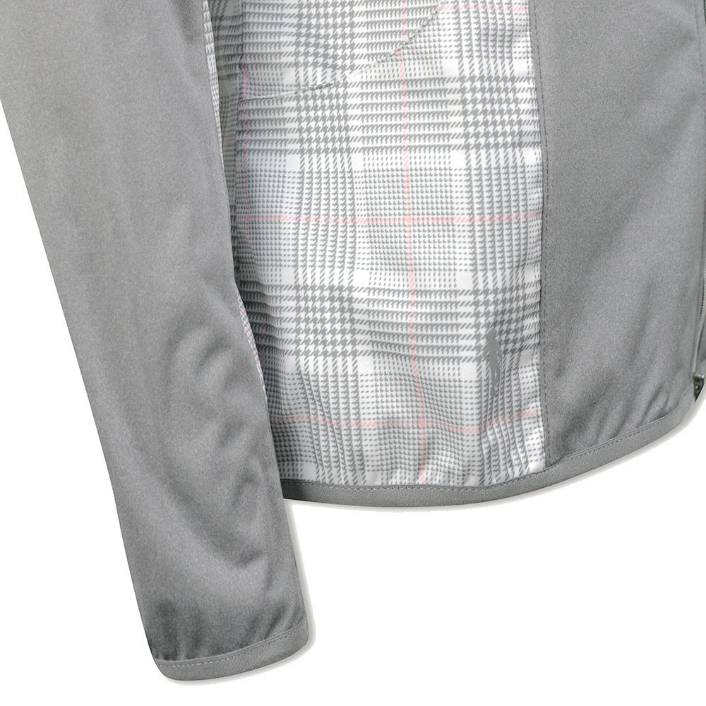Glenmuir Ladies Lightweight Showerproof Performance Golf Jacket with Check Panels
