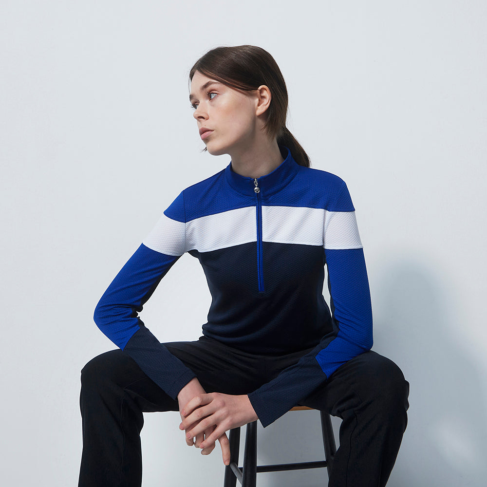 Daily Sports Ladies Long Sleeve Colour Block Mid-Layer