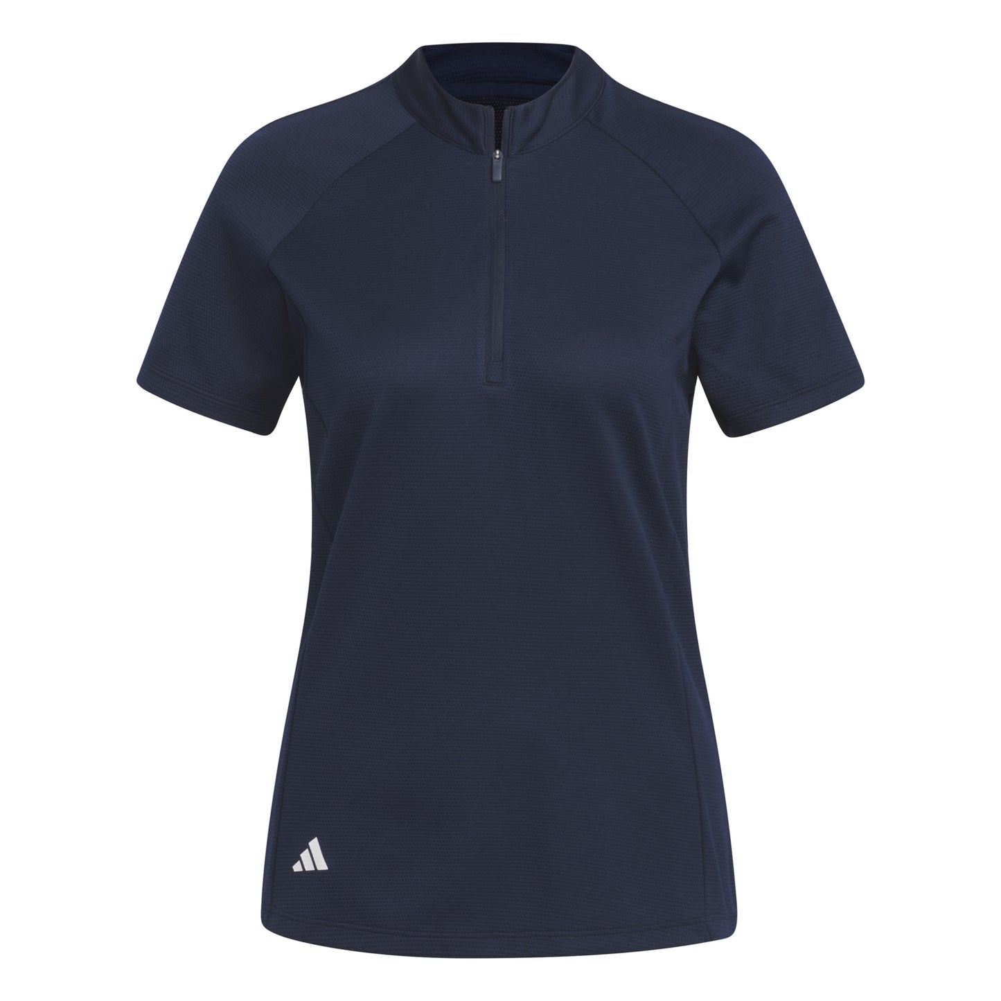 adidas Ladies Textured Short Sleeve Golf Polo in Collegiate Navy - Medium Only Left