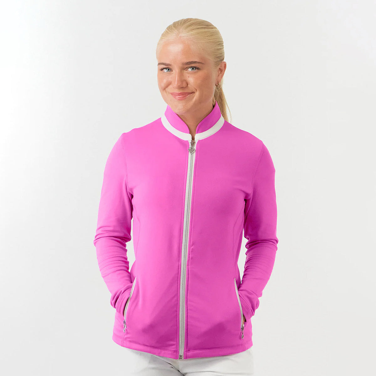 Pure Golf Ladies Full Zipped Mid-Layer Jacket – Modern Layering Meets Active Performance