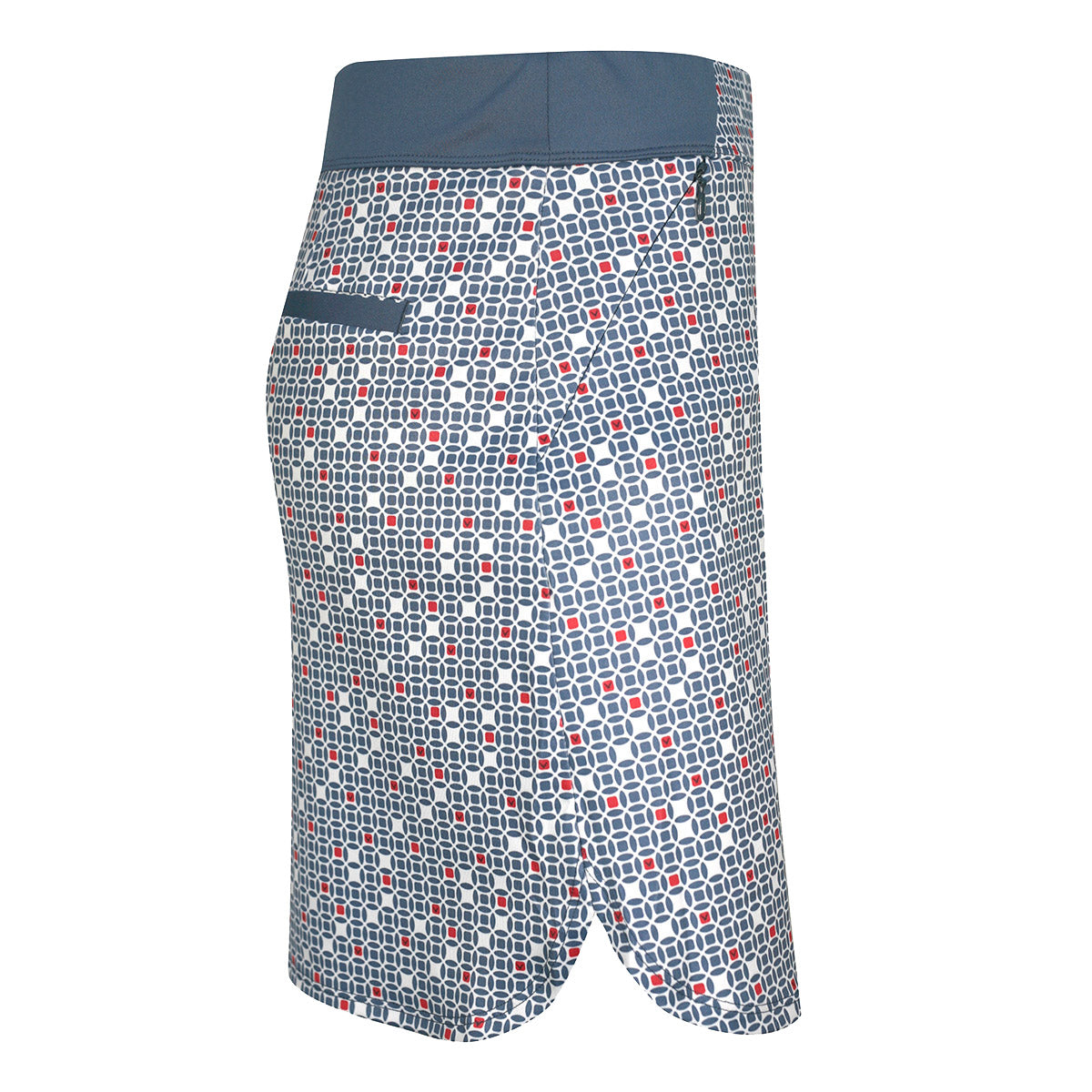 Callaway Ladies Pull-On Skort with Geo Print in Coastal Fjord