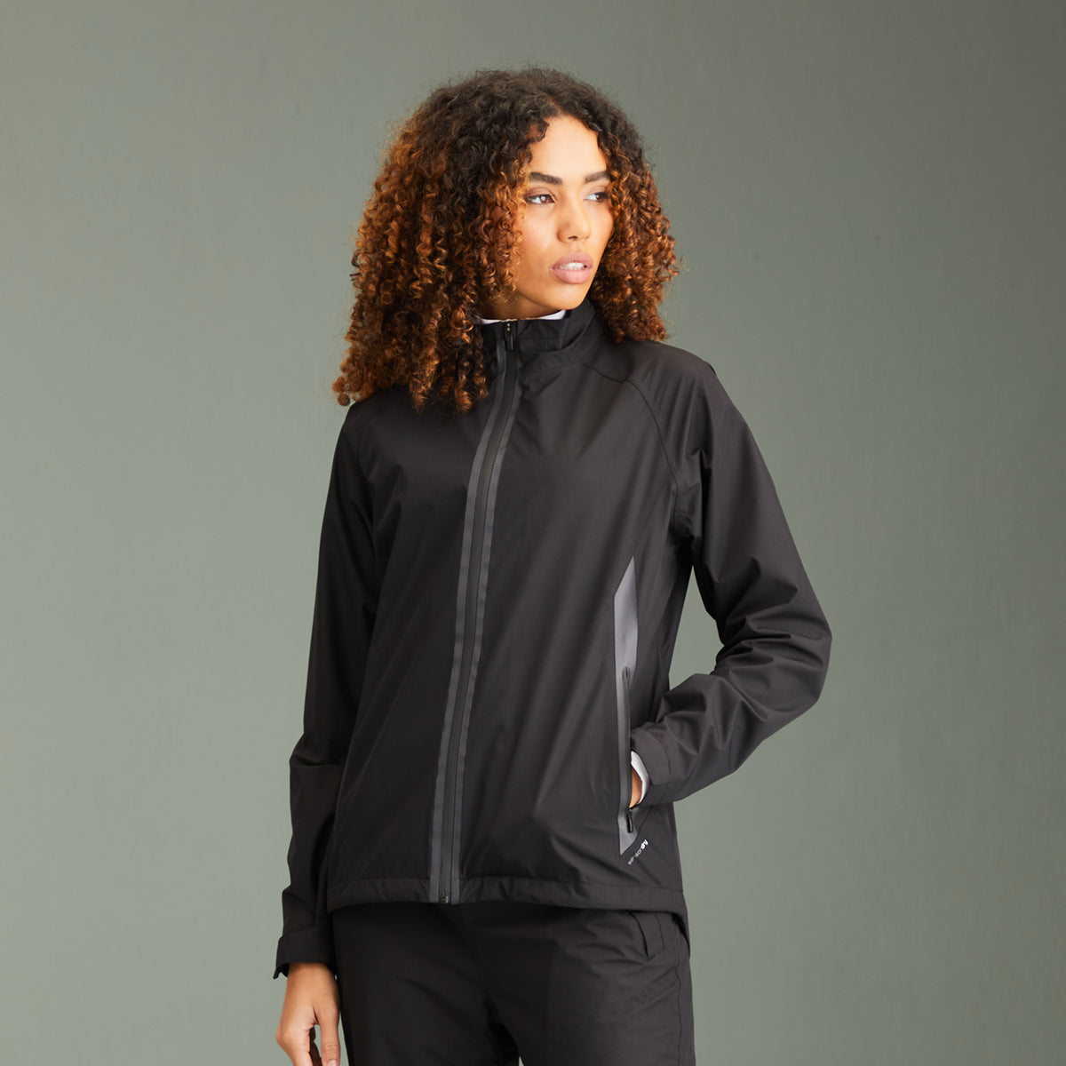 PING Ladies Black Waterproof Golf Jacket