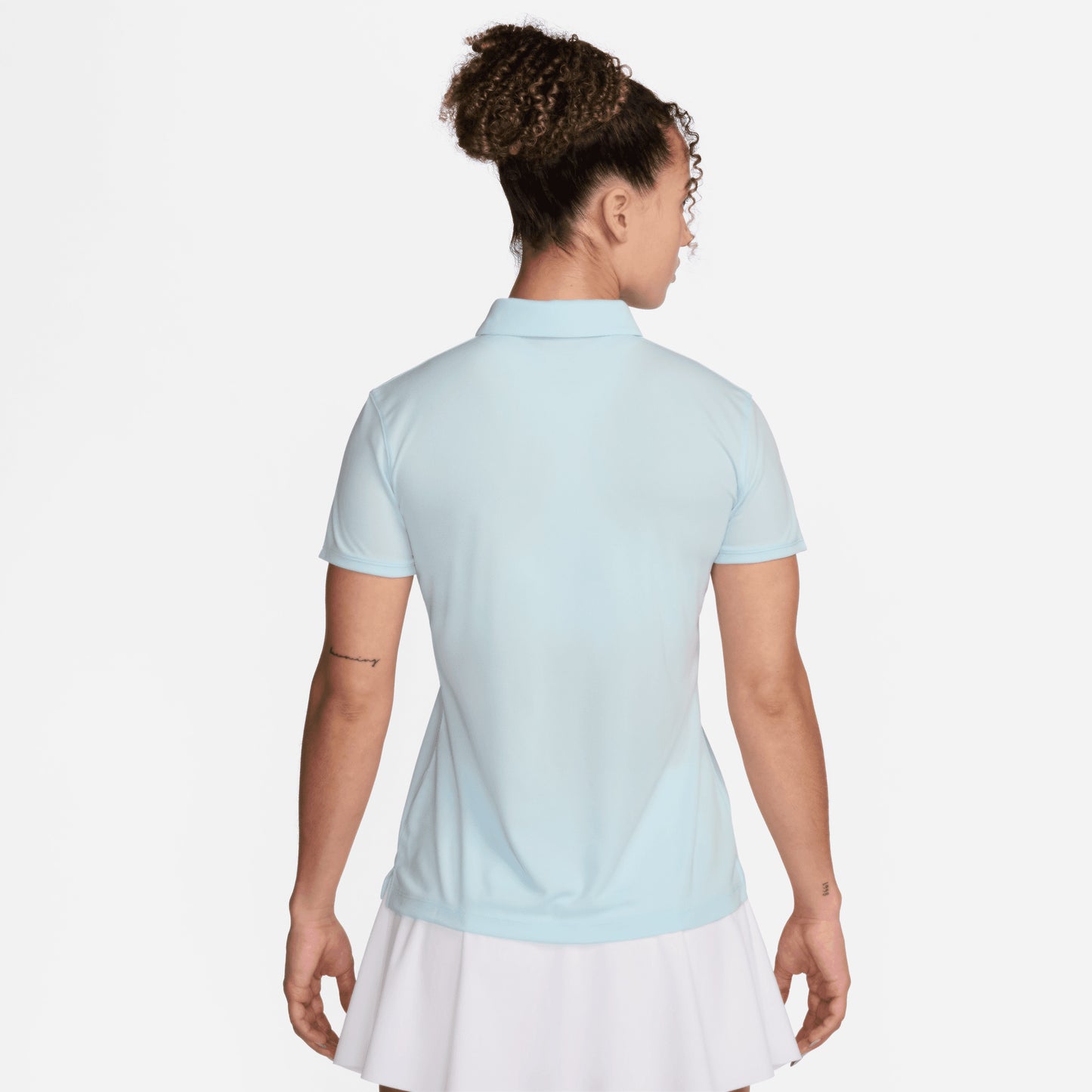 Nike Ladies Short Sleeve Dri-FIT Golf Polo in Glacier Blue