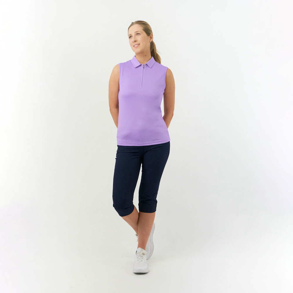 Pure Golf Ladies Silky Soft Sleeveless Polo