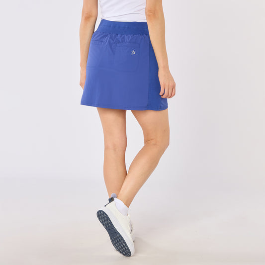 Swing Out Sister Ladies Lightweight Pull-On Skort with Neat Pocket Detail & Comfort Waistband for A Smooth Silhouette