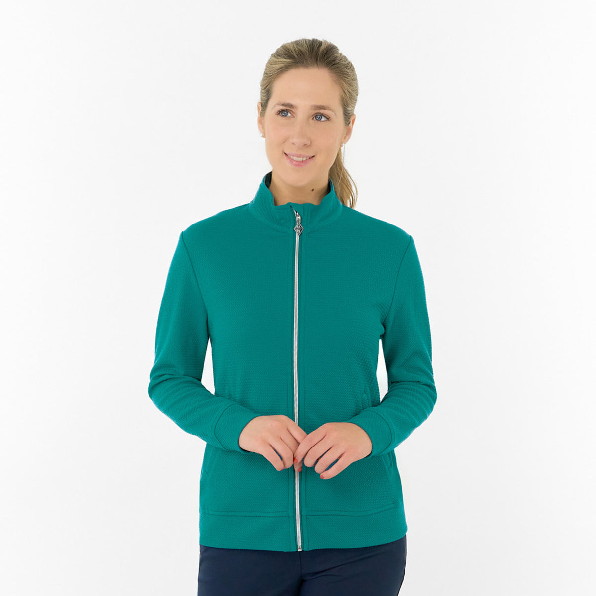 Pure Ladies Textured Jacket – Refined Texture Meets All-Season Performance