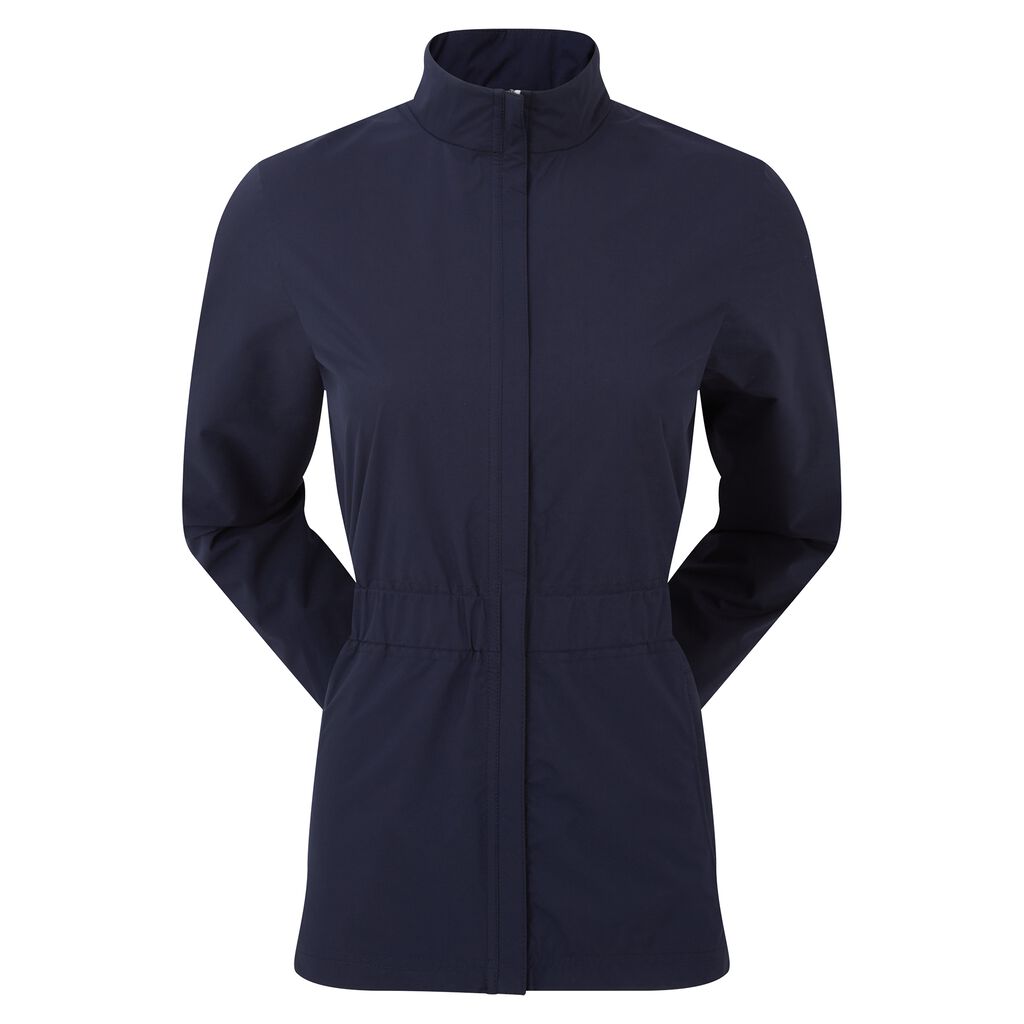 FootJoy Ladies Lightweight Waterproof Jacket with Elasticated Waistband in Navy