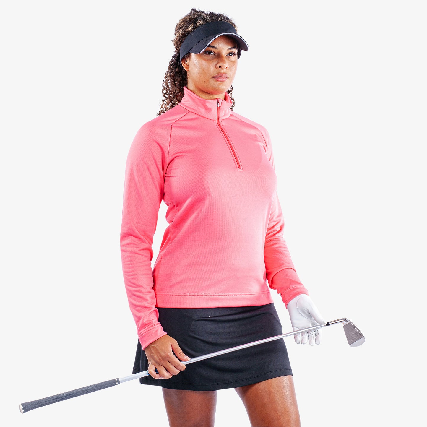 Galvin Green Ladies INSULA Zip-Neck Top in Camelia Rose