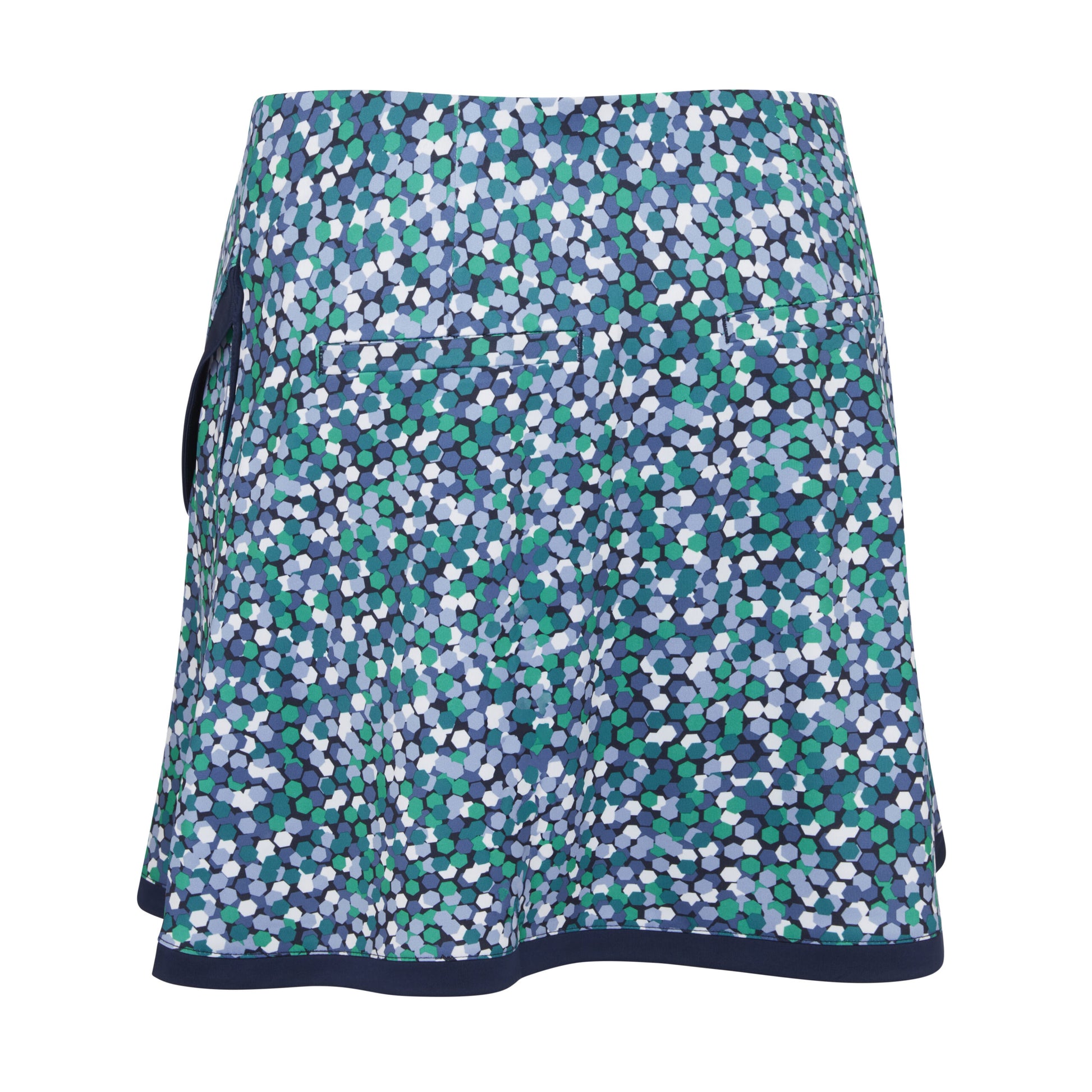 Callaway Ladies Pull-On Faux Wrap Skort with Hexagon Geo Print