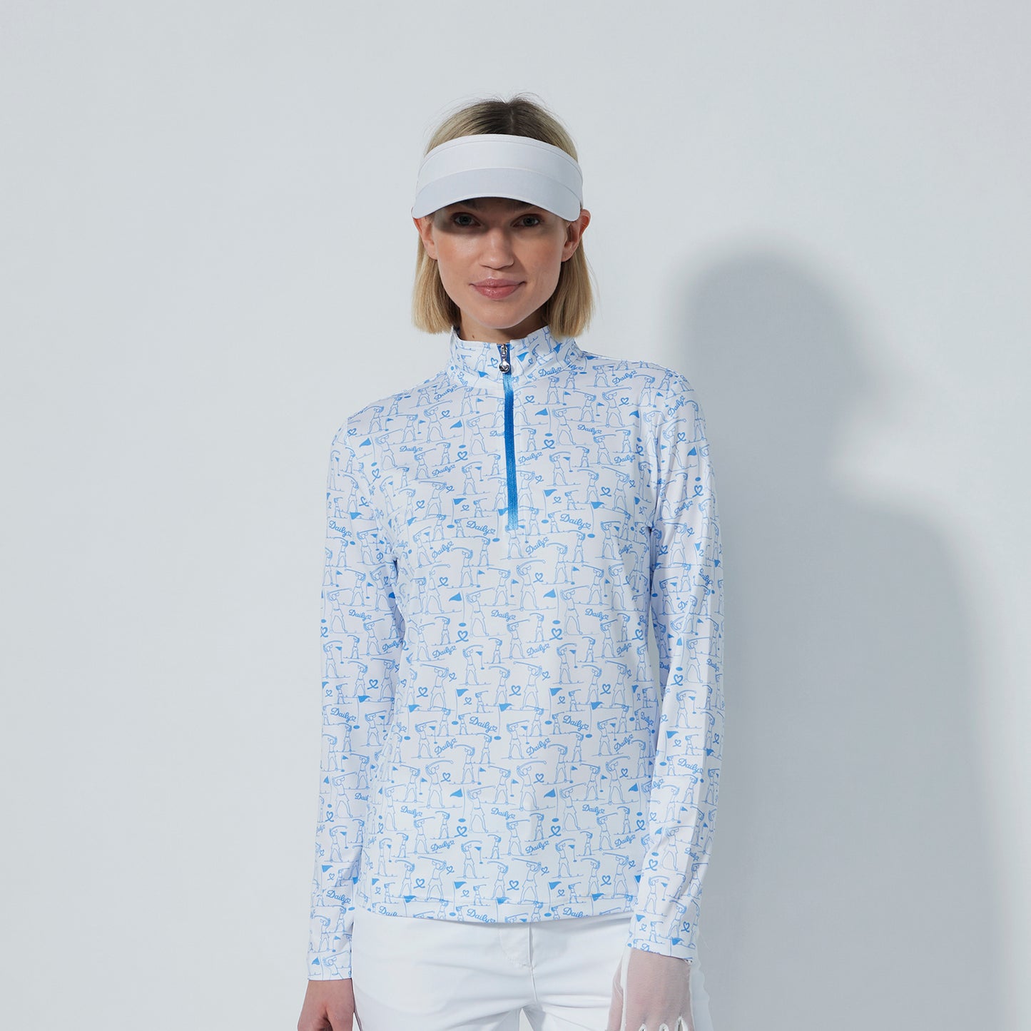 Daily Sports Ladies Long Sleeve Top in Golf Swing Print 