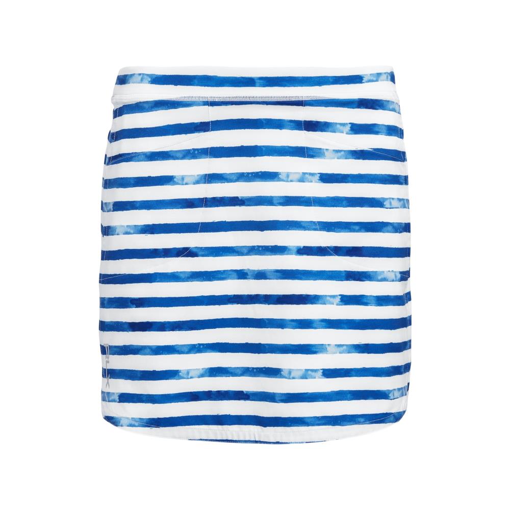 Ralph Lauren Ladies Pull-On Skort in Blue Painted Stripe