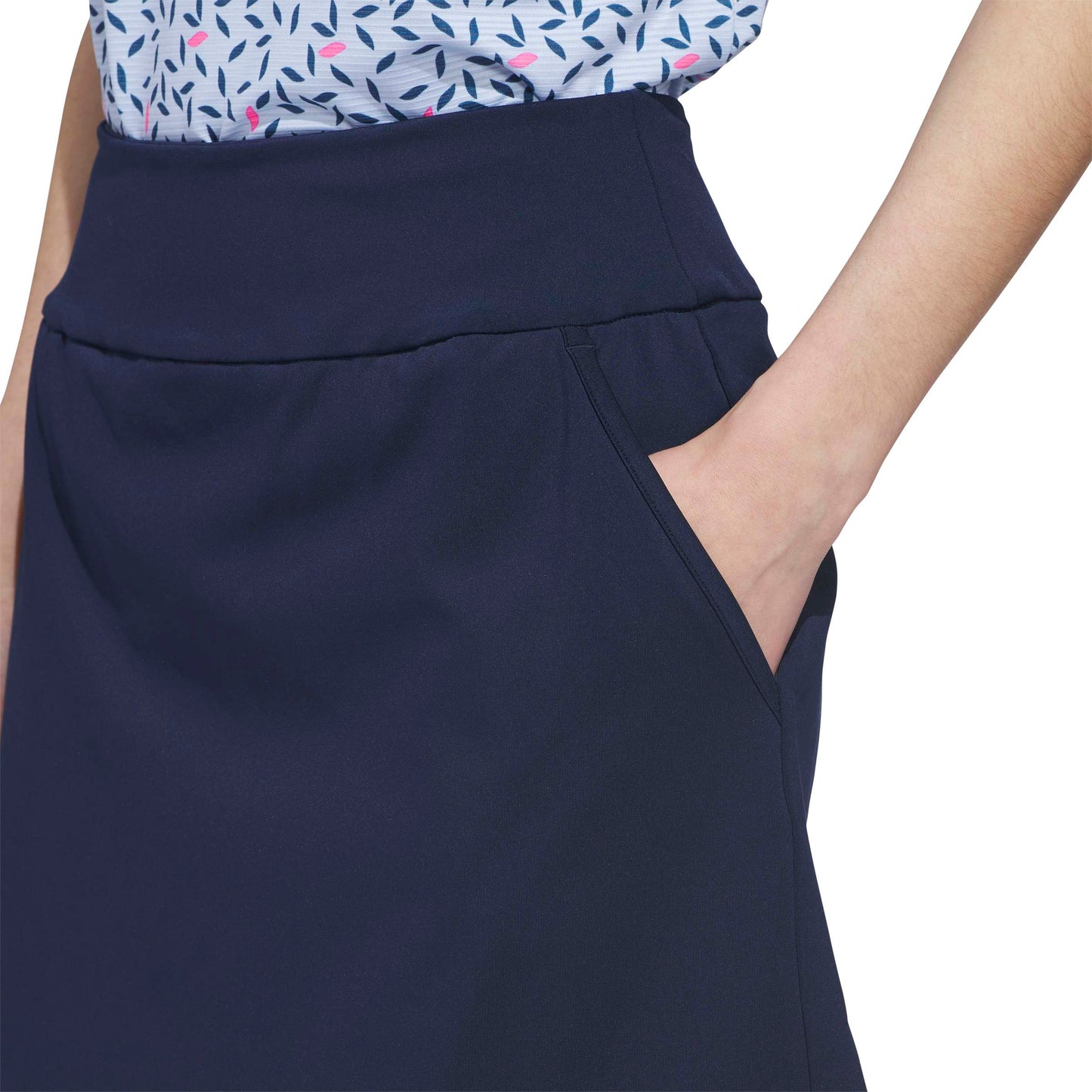 adidas Golf Ladies Sophisticated Navy Skort with Supportive Comfort and Timeless Style