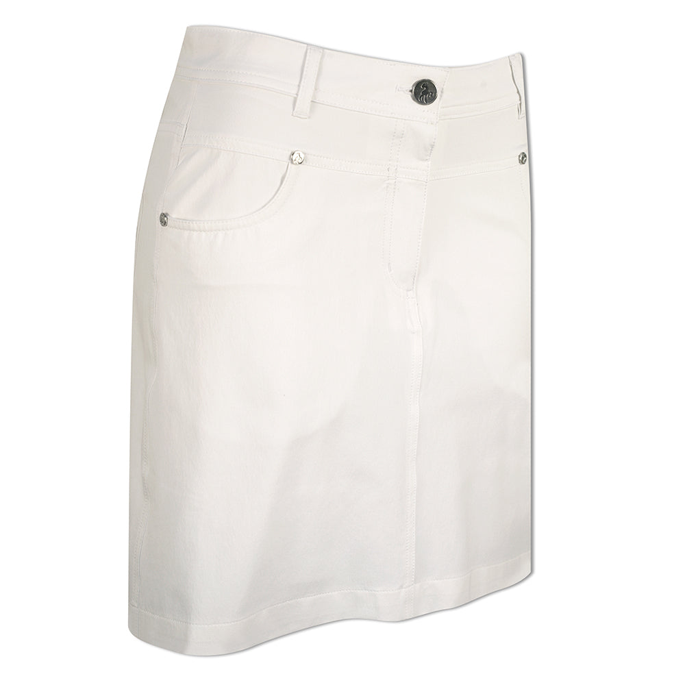 Green Lamb Ladies Stretch Skort with UPF30 Protection in White