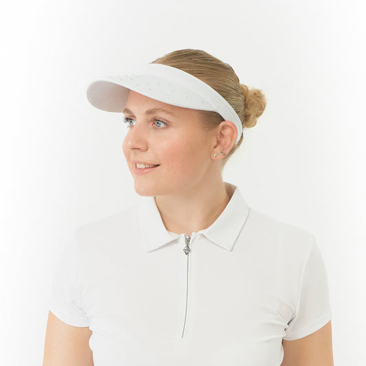 Surprizeshop Crystal Embellished Clip-On Visor with Ball Marker