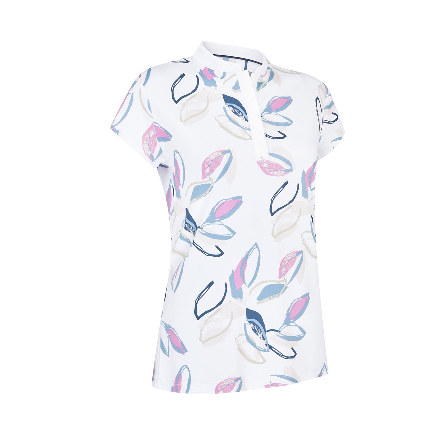 Callaway Ladies Cap Sleeve Polo with Linear Petal Design