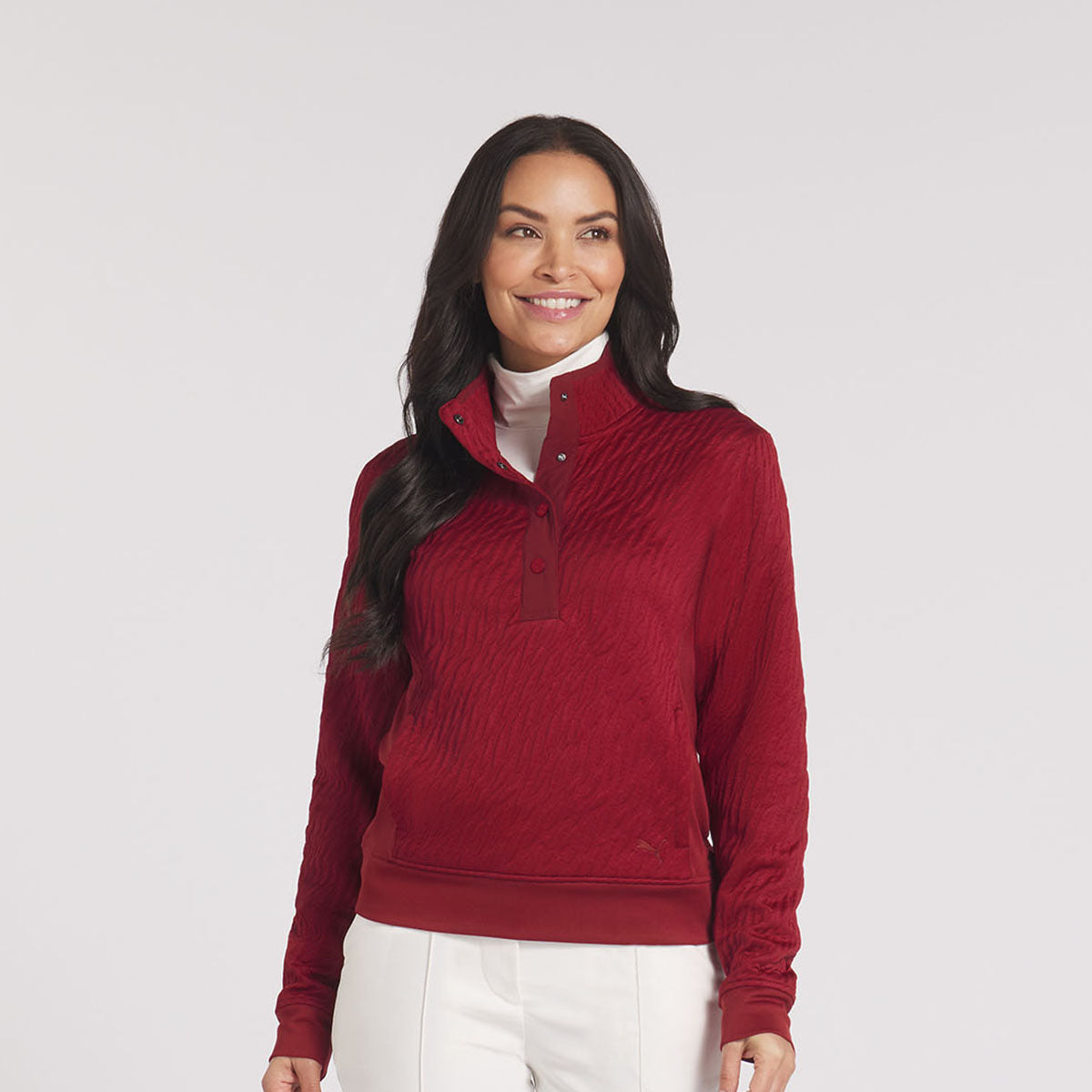 Puma Golf Ladies Pullover Top with Textured Design