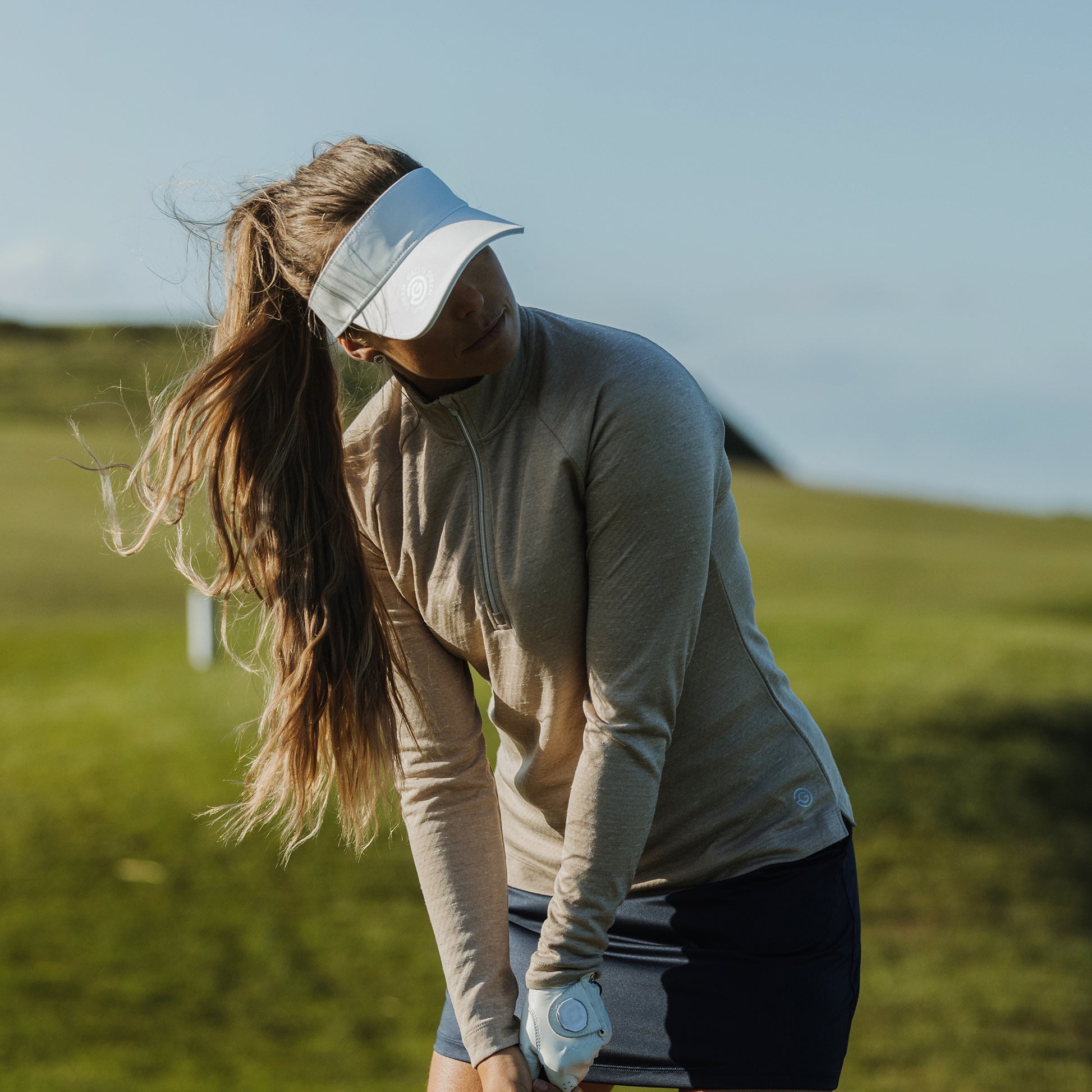 Galvin Green Ladies Zip-Neck Golf Top with INSULA Thermal Technology