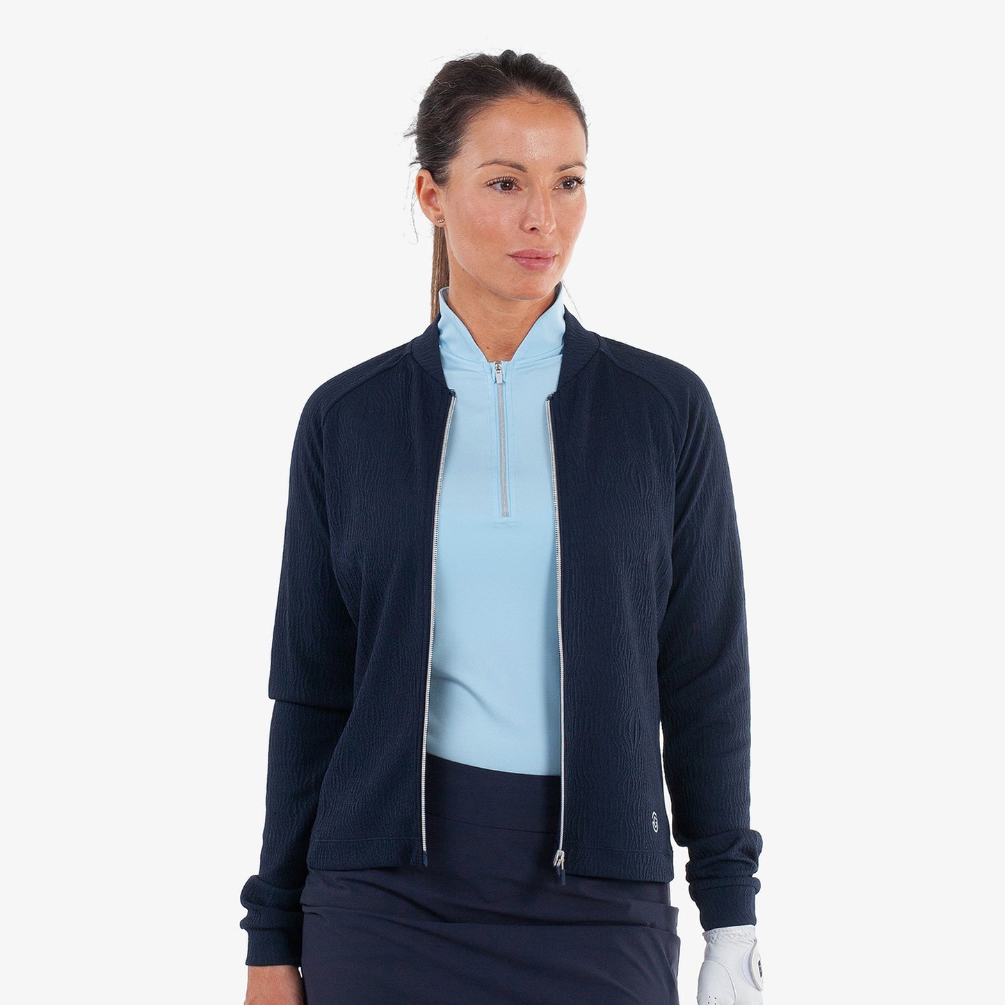 Galvin Green Women's Full-Zip Navy Jacket - Sleek INSULA Warmth with a Refined Feminine Silhouette