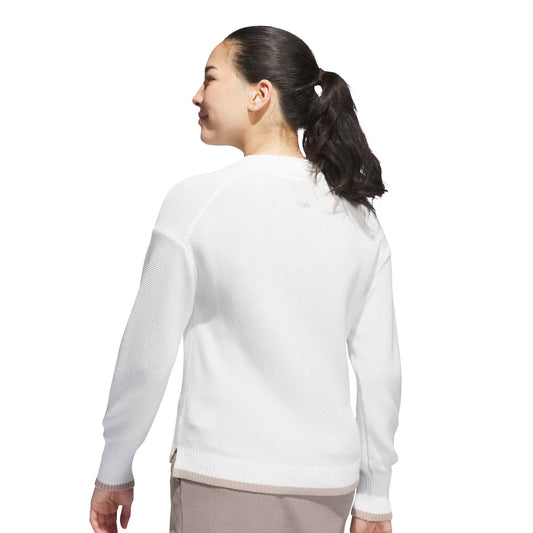 adidas Golf Women's Cotton Blend V-Neck Sweater