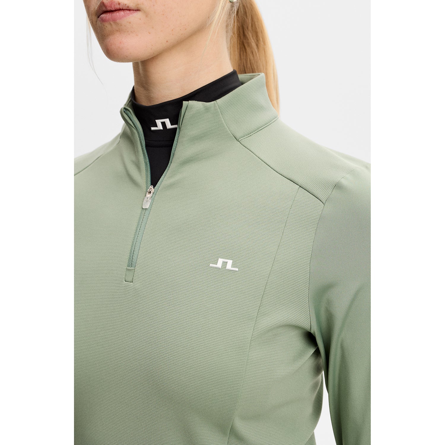J.Lindeberg Ladies 1/4 Zip Mid-Layer - Lightweight Warmth - Last One XL Only Left