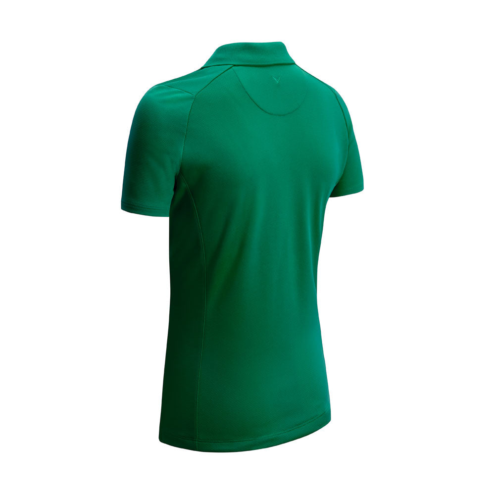 Callaway Ladies Short Sleeve Swing Tech Polo with Opti-Dri in Golf Green