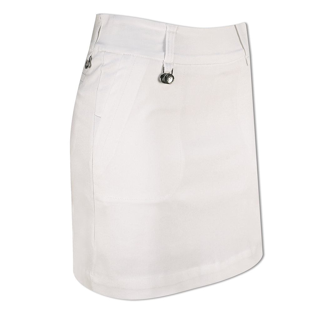 Daily Sports Ladies Pull-On Skort with Super-Stretch Finish in White