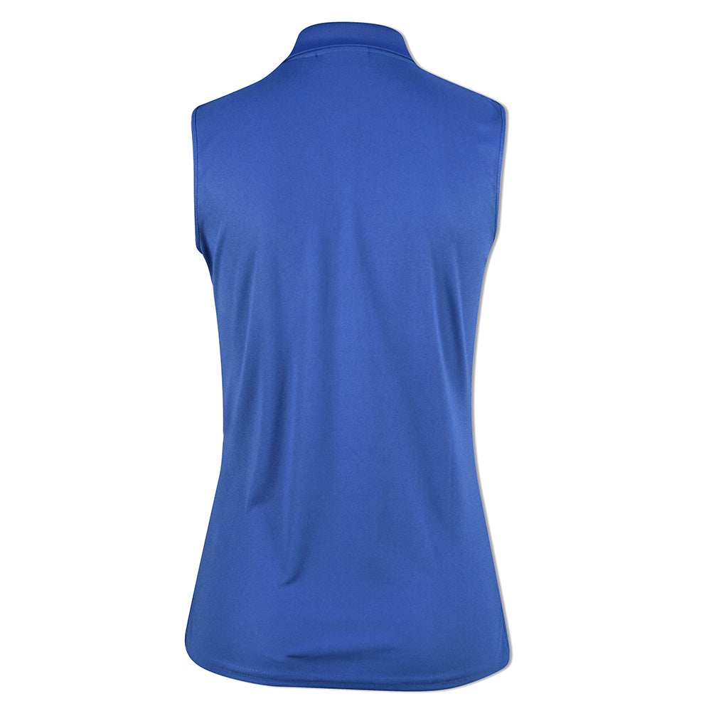 Glenmuir Ladies Sleeveless Pique Knit Polo with Stretch in Tahiti