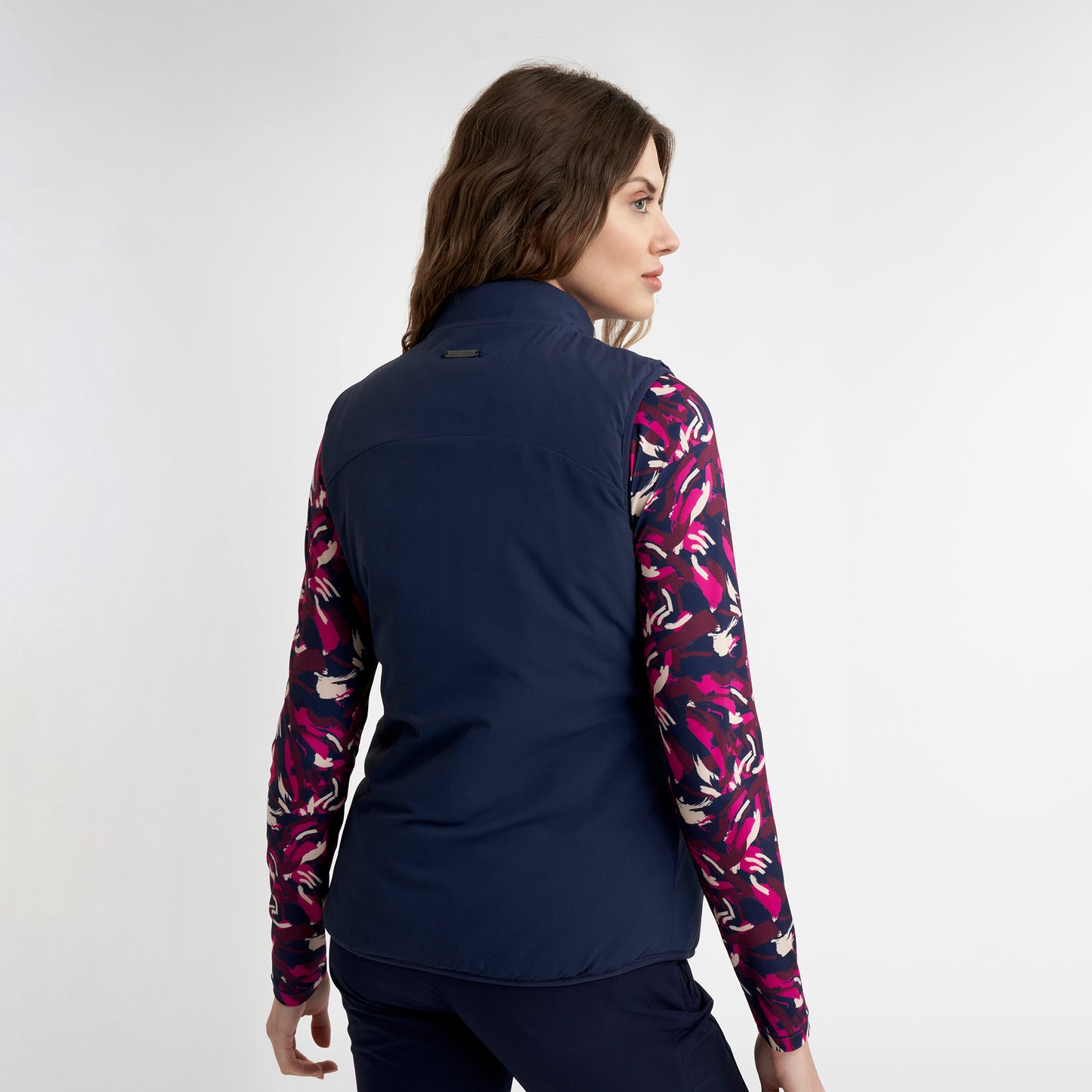Calvin Klein Ladies Navy Quilted Water Resistant Gilet