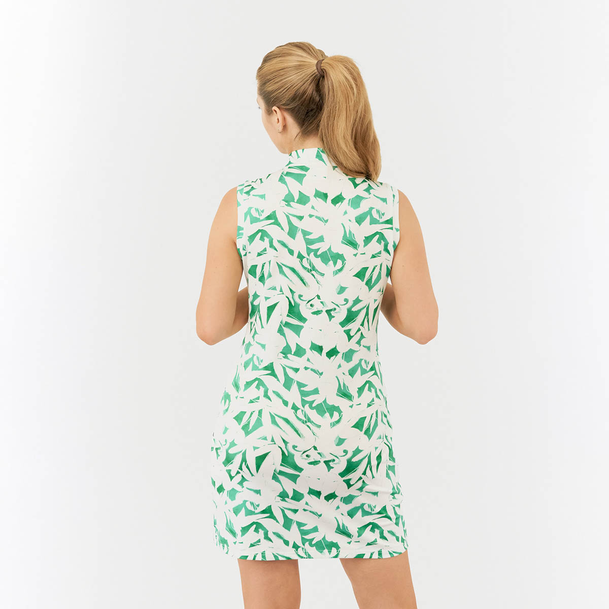 Pure Golf Sleeveless Dress in Botanical Print