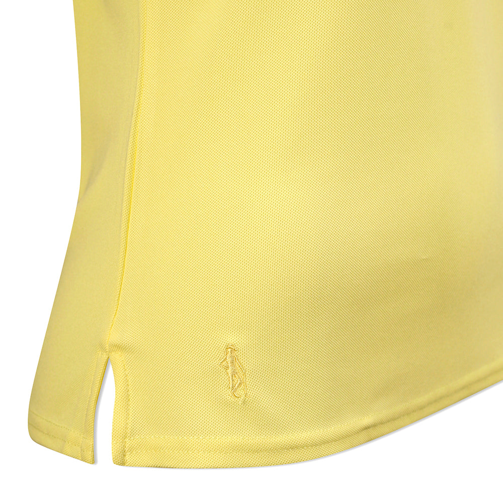 Glenmuir Ladies Short Sleeve Pique Polo with Stretch & UPF50+ in Light Yellow