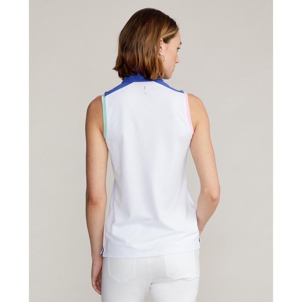 Ralph Lauren Ladies Zip Neck Sleeveless Golf Polo