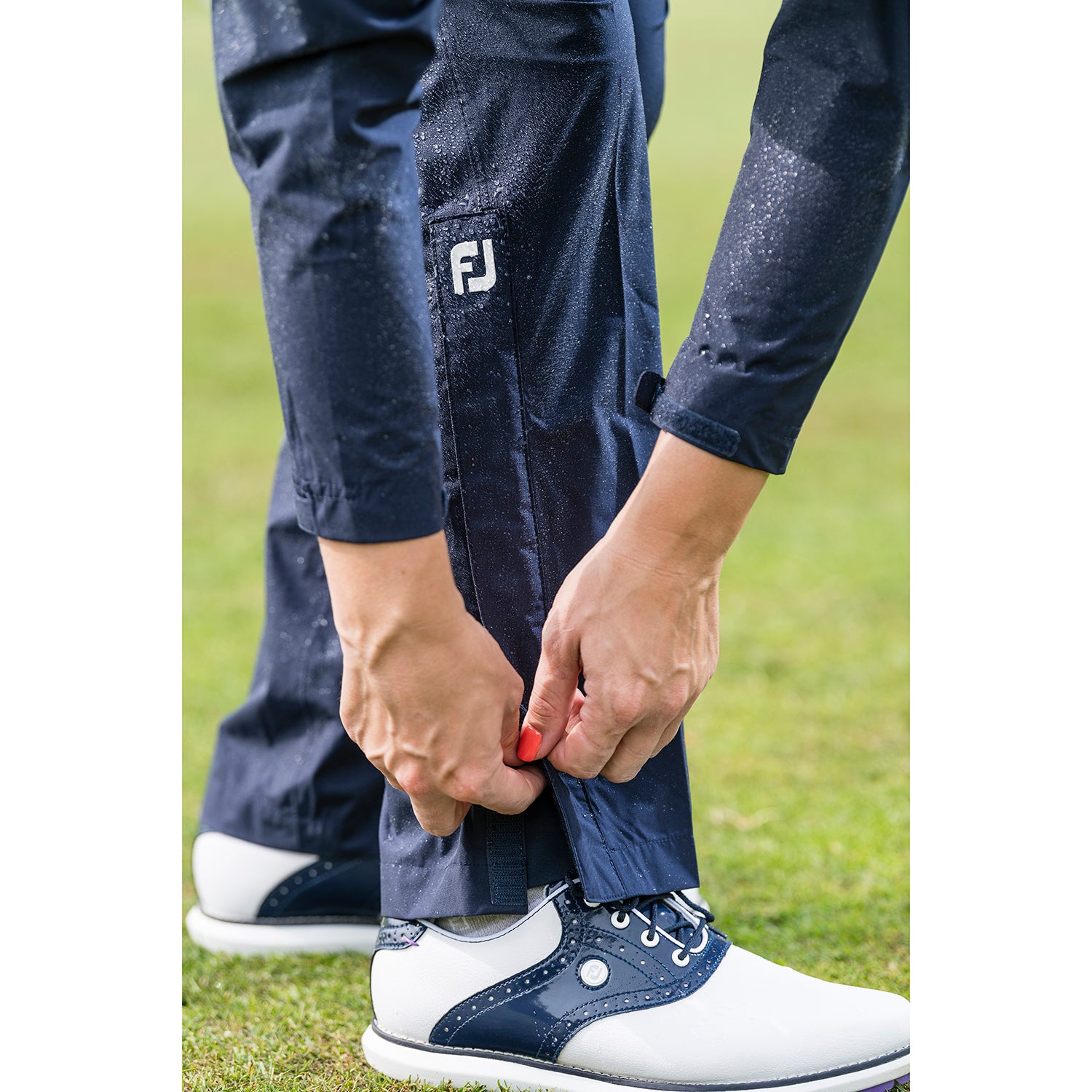 FootJoy Ladies Waterproof Trousers in Navy with 3 Year Warranty