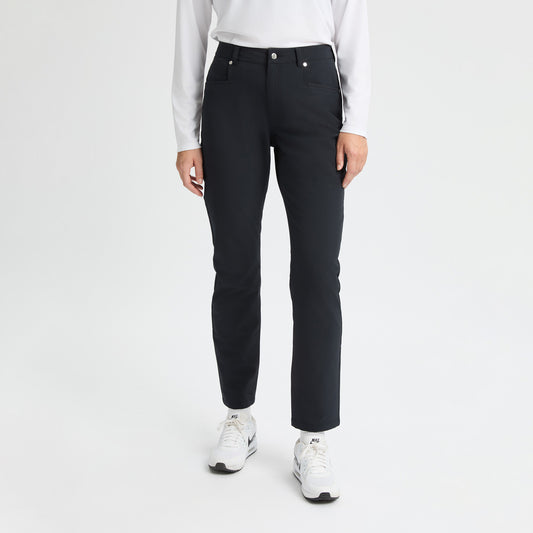 Rohnisch Ladies Black Lightweight Golf Trousers with Brushed Inner