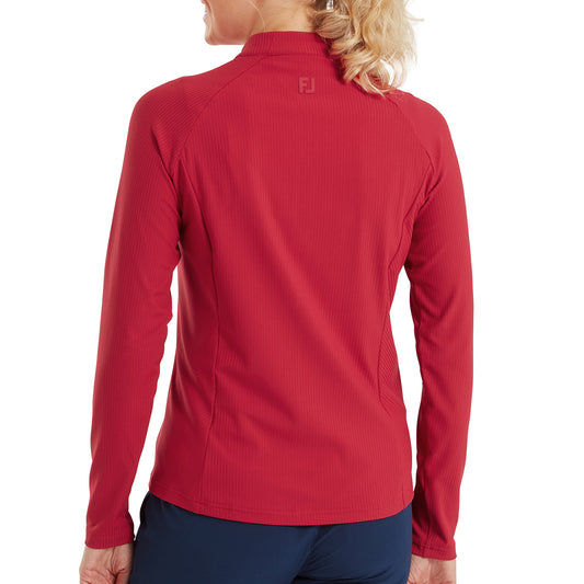 FootJoy Ladies Full Zip Mid-Layer with Ribbed Details for a Striking Silhouette