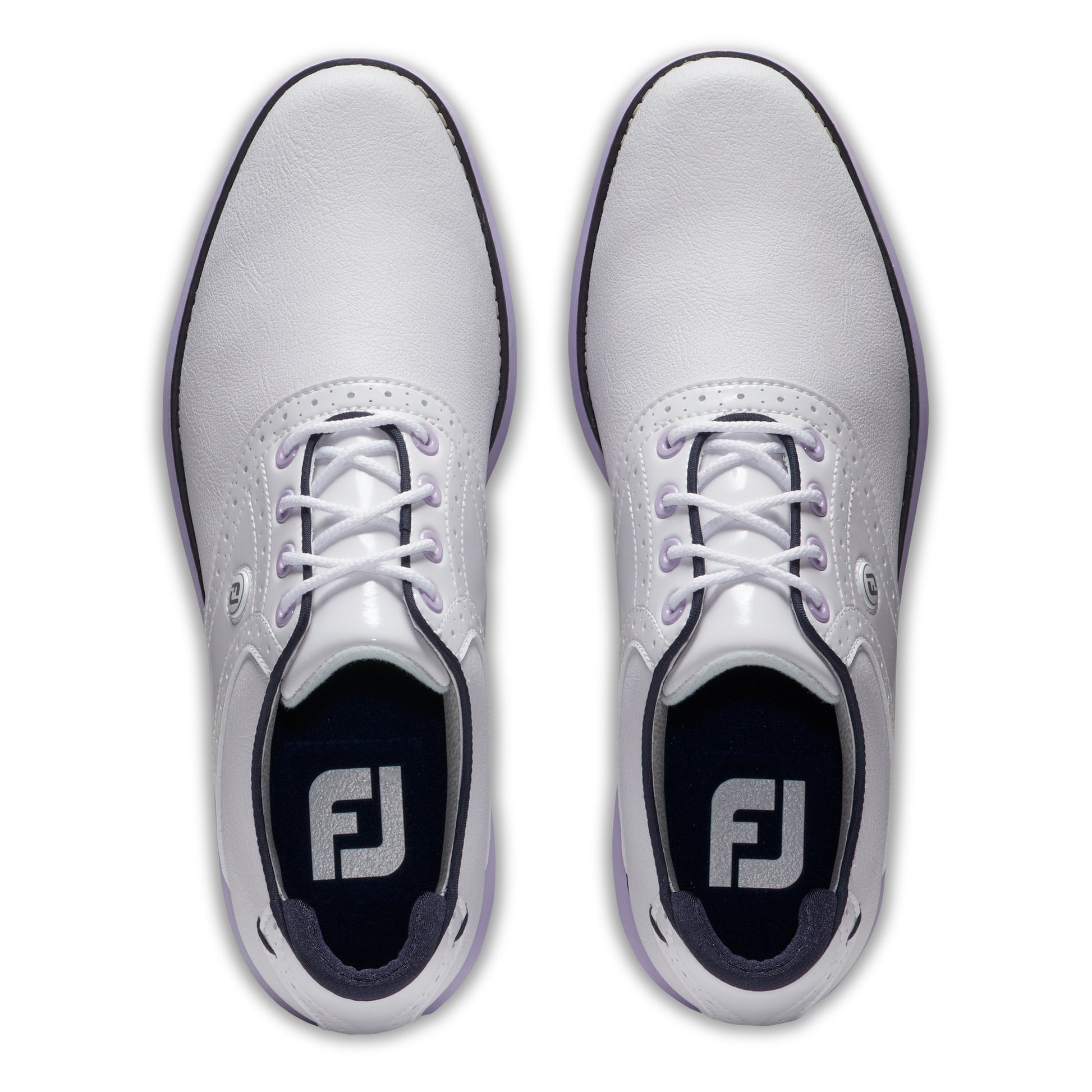 FootJoy Ladies Traditions Wide Fit Waterproof Golf Shoes with Softspikes