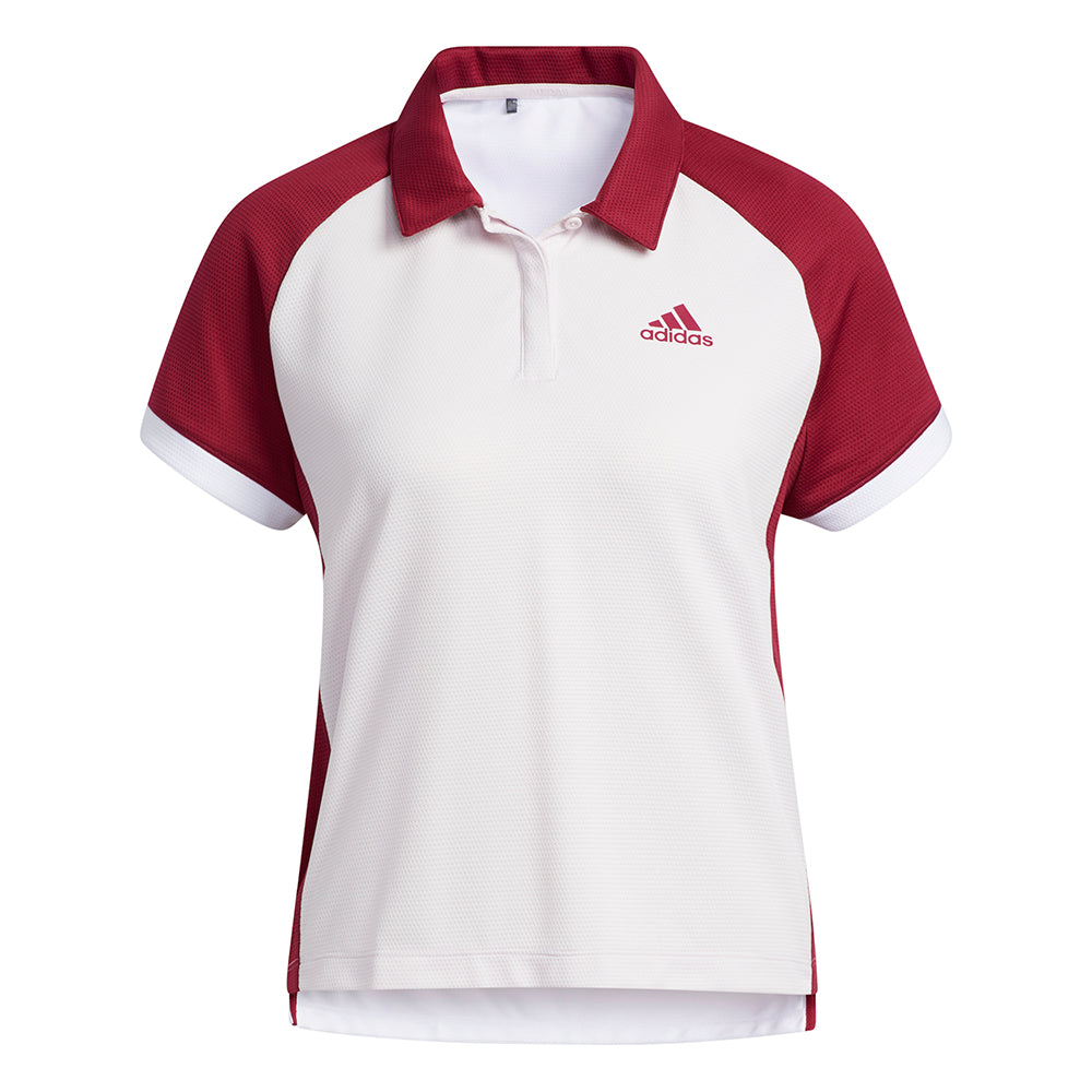 adidas Ladies Colourblock Short Sleeve Golf Polo - Last One Small Only Left