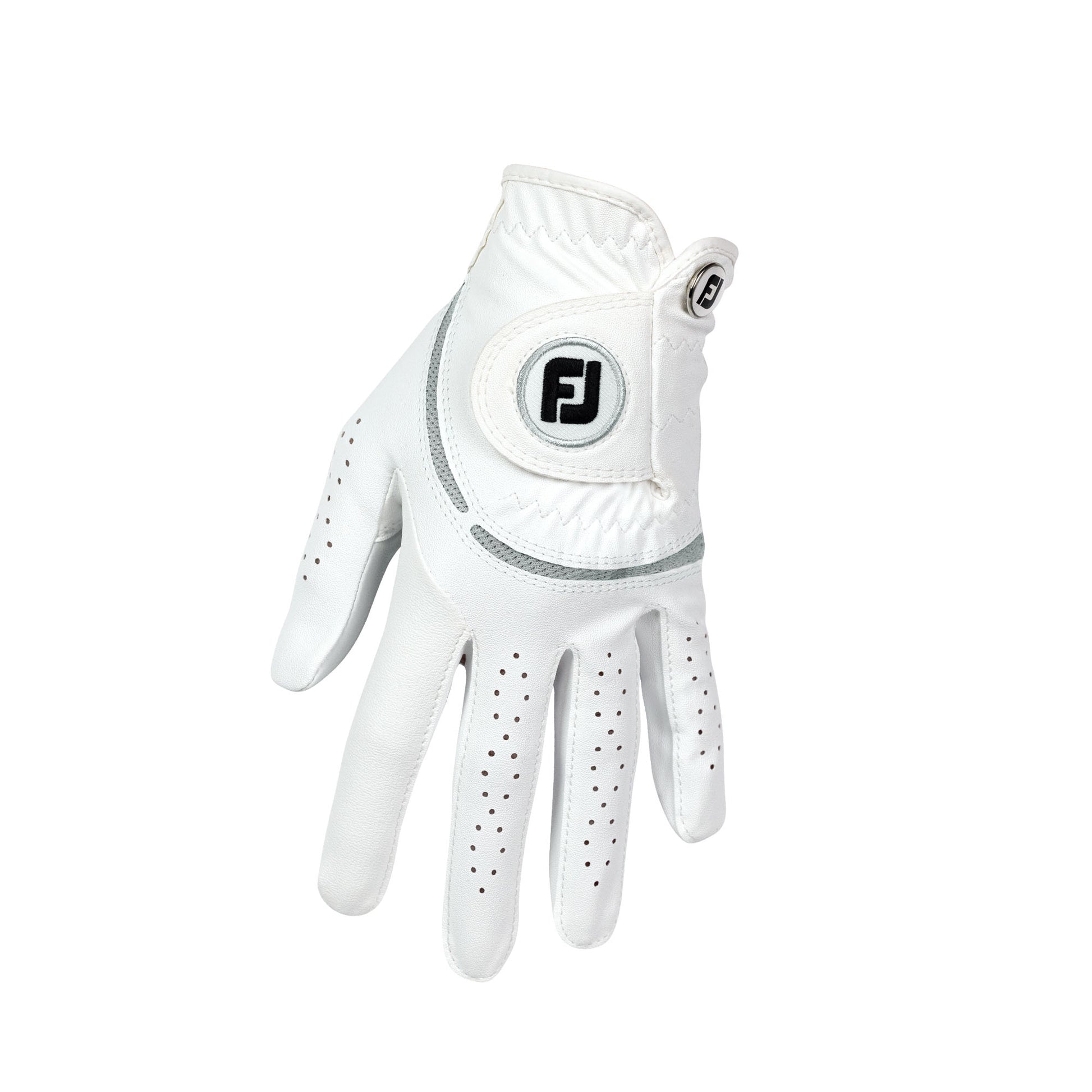 FootJoy Ladies WeatherSof Golf Glove in White & Grey